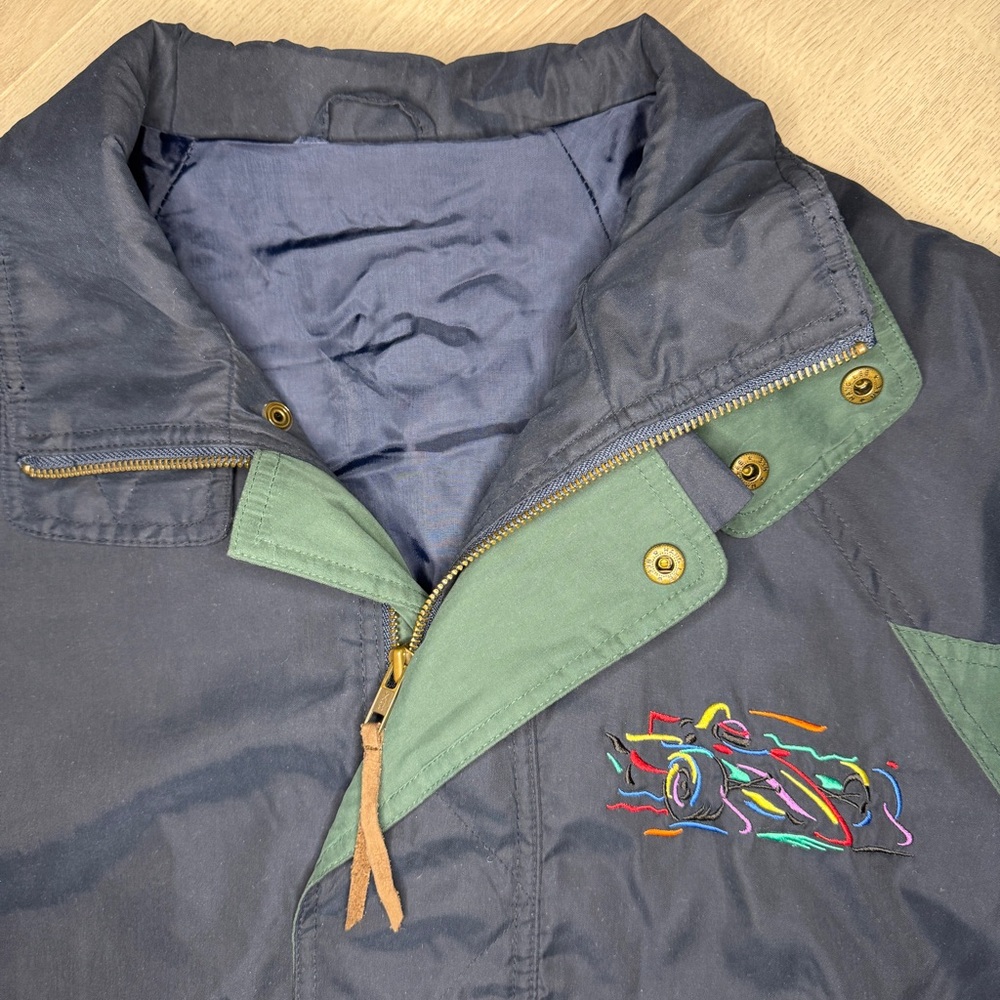 Vintage Randy Owens F1 Racing Embroidered Bomber Jacket - Picture 6 of 12